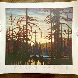 Lawren Harris ‘Beaver Swamp’ Group of Seven Print 21.5”X20” Unframed
